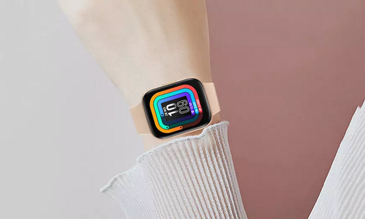 Ceas Smartwatch si Bratara de Fitness idealStore Oxyo, 8 Moduri Sport, Ritm Cardiac, Monitor Oxigen, Notificari, Monitorizare Somn, Pedometru, Respingere Apel, Ecran Tactil, Culoare Gold