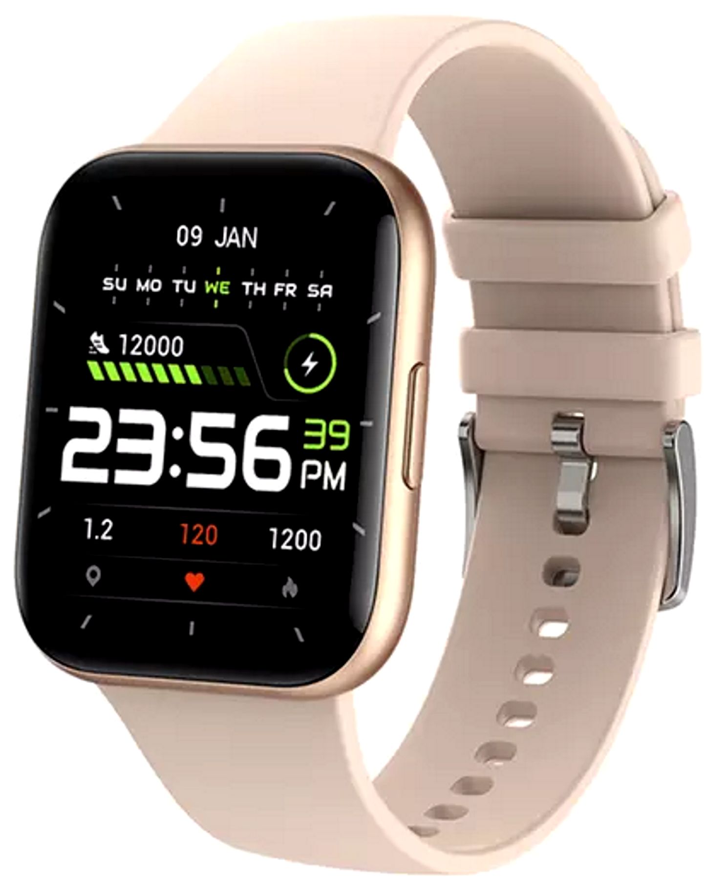 Ceas Smartwatch si Bratara de Fitness idealStore Oxyo, 8 Moduri Sport, Ritm Cardiac, Monitor Oxigen, Notificari, Monitorizare Somn, Pedometru, Respingere Apel, Ecran Tactil, Culoare Gold