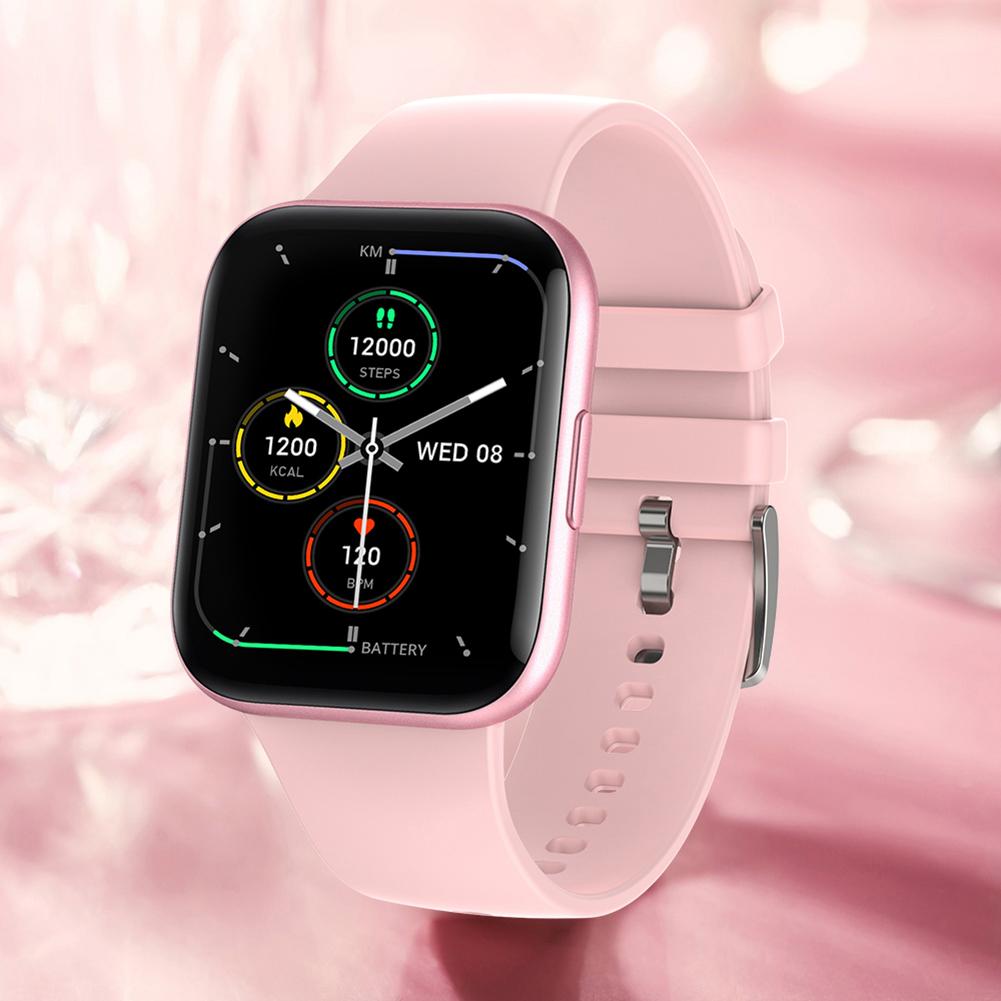 Ceas Smartwatch si Bratara de Fitness idealStore Oxyo, 8 Moduri Sport, Ritm Cardiac, Monitor Oxigen, Notificari, Monitorizare Somn, Pedometru, Respingere Apel, Ecran Tactil, Culoare Roz