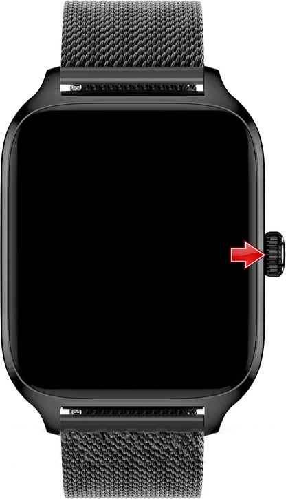 SmartWatch idealStore XiaBest, Apel Bluetooth, NFC, Asistent Vocal, urmarire GPS, Moduri sportive, Senzor Oxigen Caldura, Incarcare fara Fir, Frecventa Cardiaca, Tensiune Arteriala, Parola, Memento Menstrual, Curea Black din Metal