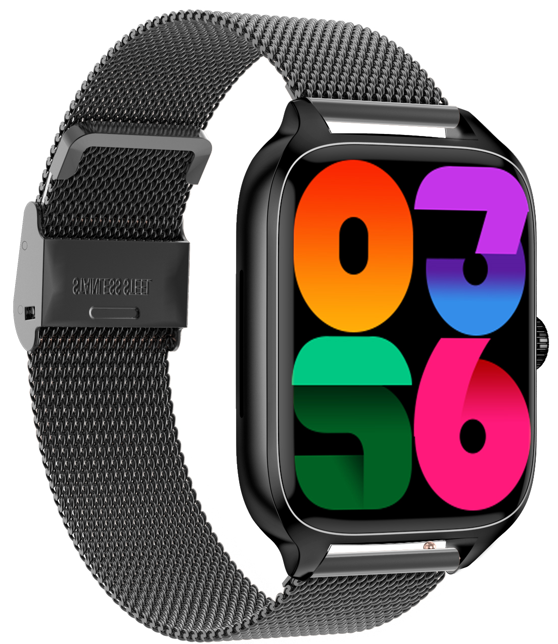 SmartWatch idealStore XiaBest, Apel Bluetooth, NFC, Asistent Vocal, urmarire GPS, Moduri sportive, Senzor Oxigen Caldura, Incarcare fara Fir, Frecventa Cardiaca, Tensiune Arteriala, Parola, Memento Menstrual, Curea Black din Metal