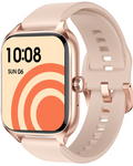 SmartWatch idealStore XiaBest, Apel Bluetooth, NFC, Asistent Vocal, urmarire GPS, Moduri sportive, Senzor Oxigen Caldura, Incarcare fara Fir, Frecventa Cardiaca, Tensiune Arteriala, Parola, Memento Menstrual, Curea Gold Rose din Silicon