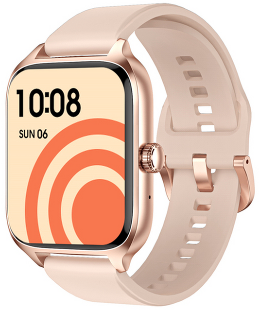 SmartWatch idealStore XiaBest, Apel Bluetooth, NFC, Asistent Vocal, urmarire GPS, Moduri sportive, Senzor Oxigen Caldura, Incarcare fara Fir, Frecventa Cardiaca, Tensiune Arteriala, Parola, Memento Menstrual, Curea Gold Rose din Silicon