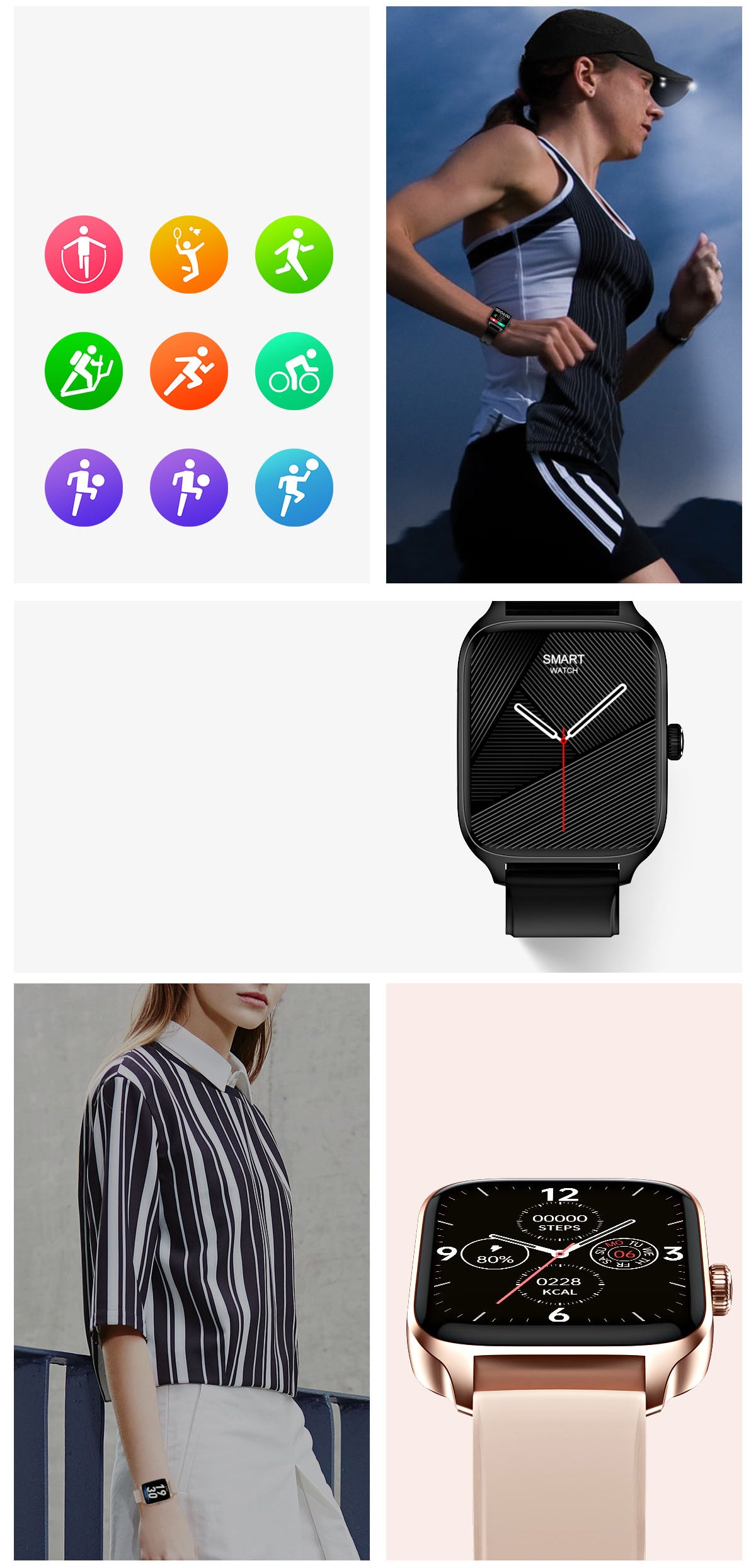 SmartWatch idealStore XiaBest, Apel Bluetooth, NFC, Asistent Vocal, urmarire GPS, Moduri sportive, Senzor Oxigen Caldura, Incarcare fara Fir, Frecventa Cardiaca, Tensiune Arteriala, Parola, Memento Menstrual, Curea Gold Rose din Silicon