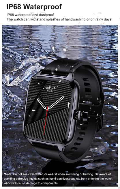 SmartWatch idealStore XiaBest, Apel Bluetooth, NFC, Asistent Vocal, urmarire GPS, Moduri sportive, Senzor Oxigen Caldura, Incarcare fara Fir, Frecventa Cardiaca, Tensiune Arteriala, Parola, Memento Menstrual, Curea Neagra din Silicon