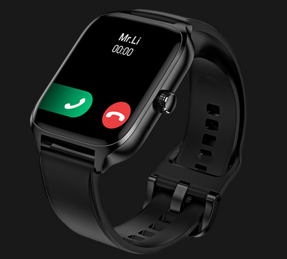 SmartWatch idealStore XiaBest, Apel Bluetooth, NFC, Asistent Vocal, urmarire GPS, Moduri sportive, Senzor Oxigen Caldura, Incarcare fara Fir, Frecventa Cardiaca, Tensiune Arteriala, Parola, Memento Menstrual, Curea Neagra din Silicon