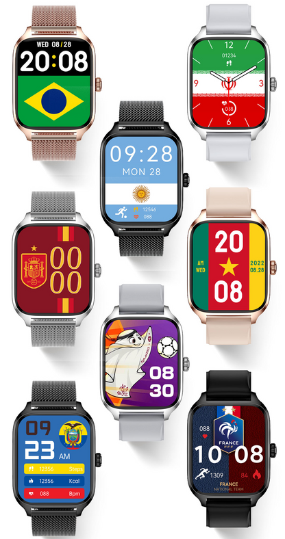 SmartWatch idealStore XiaBest, Apel Bluetooth, NFC, Asistent Vocal, urmarire GPS, Moduri sportive, Senzor Oxigen Caldura, Incarcare fara Fir, Frecventa Cardiaca, Tensiune Arteriala, Parola, Memento Menstrual, Curea Neagra din Silicon