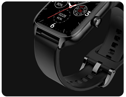 SmartWatch idealStore XiaBest, Apel Bluetooth, NFC, Asistent Vocal, urmarire GPS, Moduri sportive, Senzor Oxigen Caldura, Incarcare fara Fir, Frecventa Cardiaca, Tensiune Arteriala, Parola, Memento Menstrual, Curea Neagra din Silicon