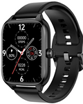 SmartWatch idealStore XiaBest, Apel Bluetooth, NFC, Asistent Vocal, urmarire GPS, Moduri sportive, Senzor Oxigen Caldura, Incarcare fara Fir, Frecventa Cardiaca, Tensiune Arteriala, Parola, Memento Menstrual, Curea Neagra din Silicon