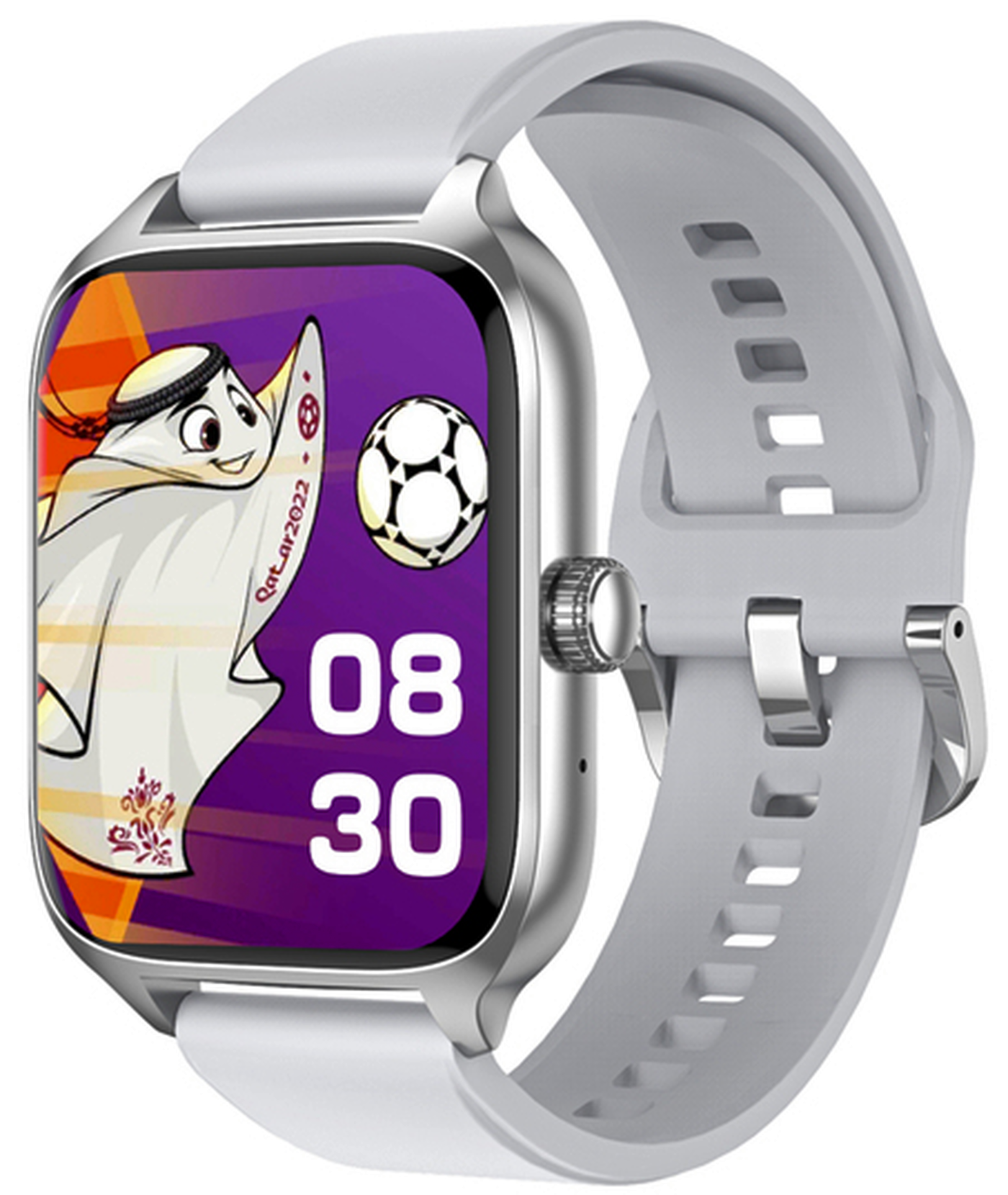 SmartWatch idealStore XiaBest, Apel Bluetooth, NFC, Asistent Vocal, urmarire GPS, Moduri sportive, Senzor Oxigen Caldura, Incarcare fara Fir, Frecventa Cardiaca, Tensiune Arteriala, Parola, Memento Menstrual, Curea Silver din Silicon