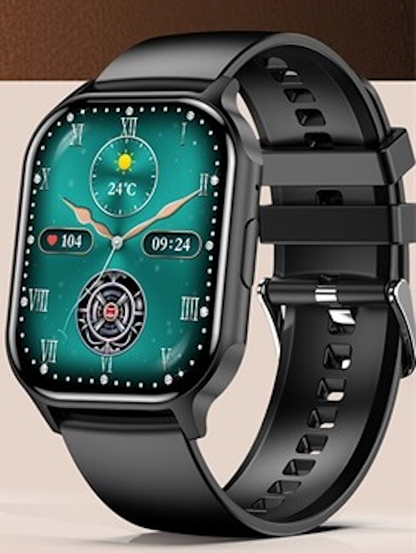 Smartwach XiaWatch idealSTORE, ecran AMOLED, Efectuare Apel Bluetooth HD, NFC, Asistent Vocal, Monitorizare Sanatate, Aplicatie Bursiera, Test Respiratie si Stres, Respingere Apel, Mod MultiSport, Silicon Negru