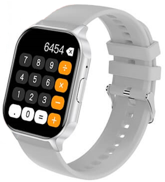 Smartwach XiaWatch idealSTORE, ecran AMOLED, Efectuare Apel Bluetooth HD, NFC, Asistent Vocal, Monitorizare Sanatate, Aplicatie Bursiera, Test Respiratie si Stres, Respingere Apel, Mod MultiSport, Silicon Gri