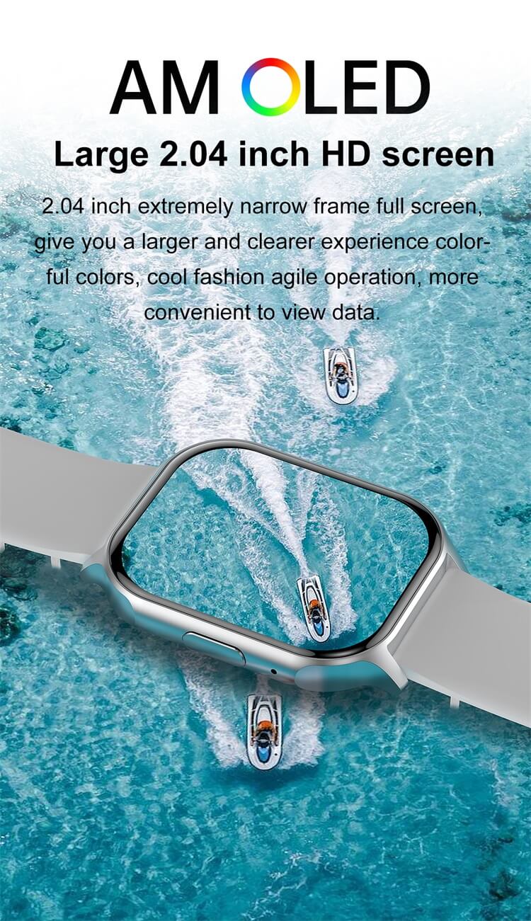 Smartwach XiaWatch idealSTORE, ecran AMOLED, Efectuare Apel Bluetooth HD, NFC, Asistent Vocal, Monitorizare Sanatate, Aplicatie Bursiera, Test Respiratie si Stres, Respingere Apel, Mod MultiSport, Silicon Roz