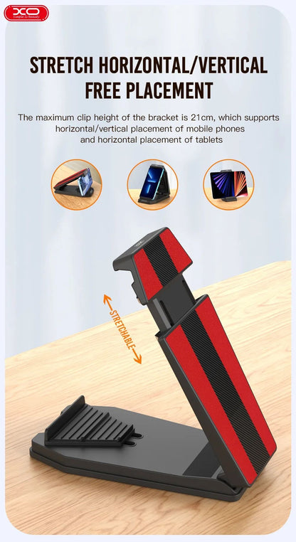 Suport auto pentru telefon sau tableta idealSTORE, Model Universal pentru orice tip de telefon, Din plastic de inalta calitate, Dublu anti-derapant, Stabil, Fixare prin banda cu adeziv, Unghiul este flexibil,, Negru