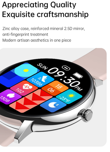 Ceas Smartwatch si Bratara Fitness XoXo idealSTORE, Ecran Tactil Complet IPS Apelare Bluetooth, Notificari Monitorizeaza Ritmul Cardiac, Oxigenul din Sange, Somn, Muzica, IP67, Multi-Sport, Asistent vocal, Android-IOS, Long Battery, Gold Edition