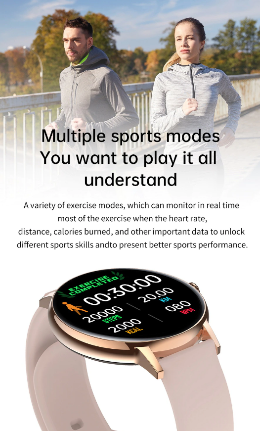 Ceas Smartwatch si Bratara Fitness XoXo idealSTORE, Ecran Tactil Complet IPS Apelare Bluetooth, Notificari Monitorizeaza Ritmul Cardiac, Oxigenul din Sange, Somn, Muzica, IP67, Multi-Sport, Asistent vocal, Android-IOS, Long Battery, Gold Edition