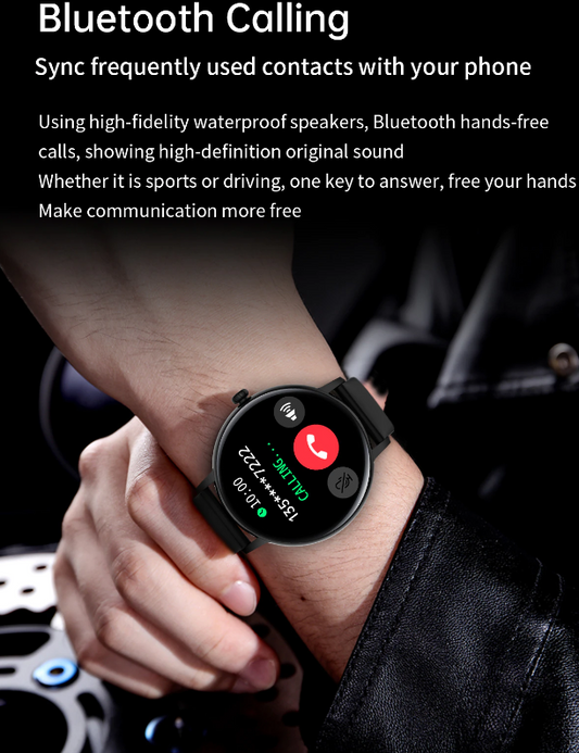 Ceas Smartwatch si Bratara Fitness XoXo idealSTORE, Ecran Tactil Complet IPS Apelare Bluetooth, Notificari Monitorizeaza Ritmul Cardiac, Oxigenul din Sange, Somn, Muzica, IP67, Multi-Sport, Asistent vocal, Android-IOS, Long Battery, Black Edition