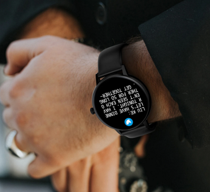 Ceas Smartwatch si Bratara Fitness XoXo idealSTORE, Ecran Tactil Complet IPS Apelare Bluetooth, Notificari Monitorizeaza Ritmul Cardiac, Oxigenul din Sange, Somn, Muzica, IP67, Multi-Sport, Asistent vocal, Android-IOS, Long Battery, Black Edition