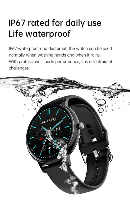 Ceas Smartwatch si Bratara Fitness XoXo idealSTORE, Ecran Tactil Complet IPS Apelare Bluetooth, Notificari Monitorizeaza Ritmul Cardiac, Oxigenul din Sange, Somn, Muzica, IP67, Multi-Sport, Asistent vocal, Android-IOS, Long Battery, Black Edition