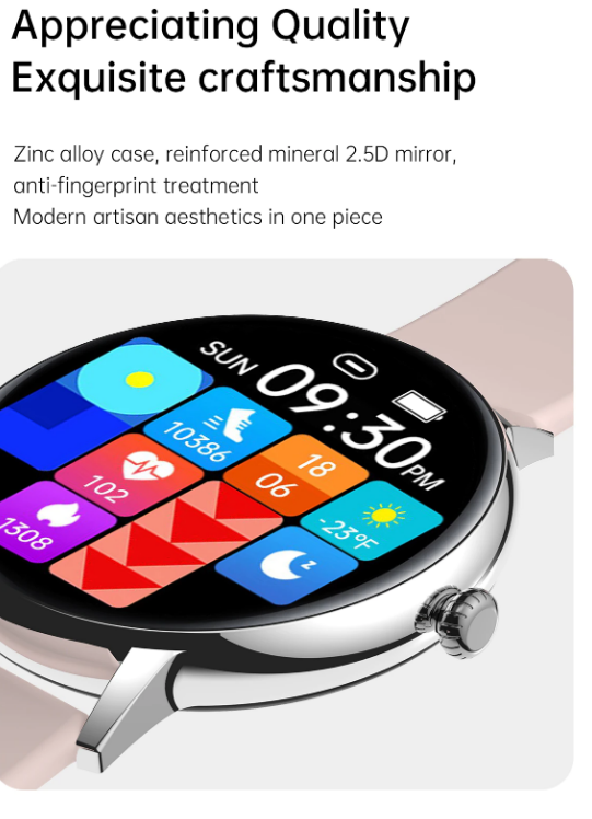 Ceas Smartwatch si Bratara Fitness XoXo idealSTORE, Ecran Tactil Complet IPS Apelare Bluetooth, Notificari Monitorizeaza Ritmul Cardiac, Oxigenul din Sange, Somn, Muzica, IP67, Multi-Sport, Asistent vocal, Android-IOS, Long Battery, Silver Edition