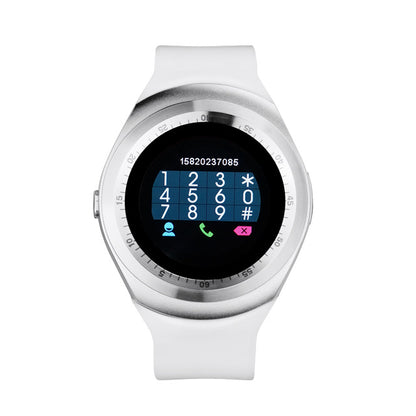 Ceas Smartwatch sport Yondu V1, cartela SIM, 1.3 inch HD display, touchscreen, compatibil Android, culoare :alb