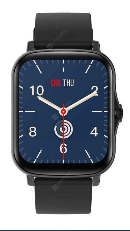 Ceas SmartWatch Y20 SquareStyle idealStore, Waterproof, Ecran Tactil HD, 1.7 inch, Compatibilitate Android/iOS, Bluetooth, Notificari Whatsapp/Facebook, Date Sincronizate, Mod Sport, Pedometru, Monitorizeaza Ritmul Cardiac, Negru