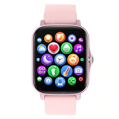 Ceas SmartWatch Y20 SquareStyle idealStore, Waterproof, Ecran Tactil HD, 1.7 inch, Compatibilitate Android/iOS, Bluetooth, Notificari Whatsapp/Facebook, Date Sincronizate, Mod Sport, Pedometru, Monitorizeaza Ritmul Cardiac