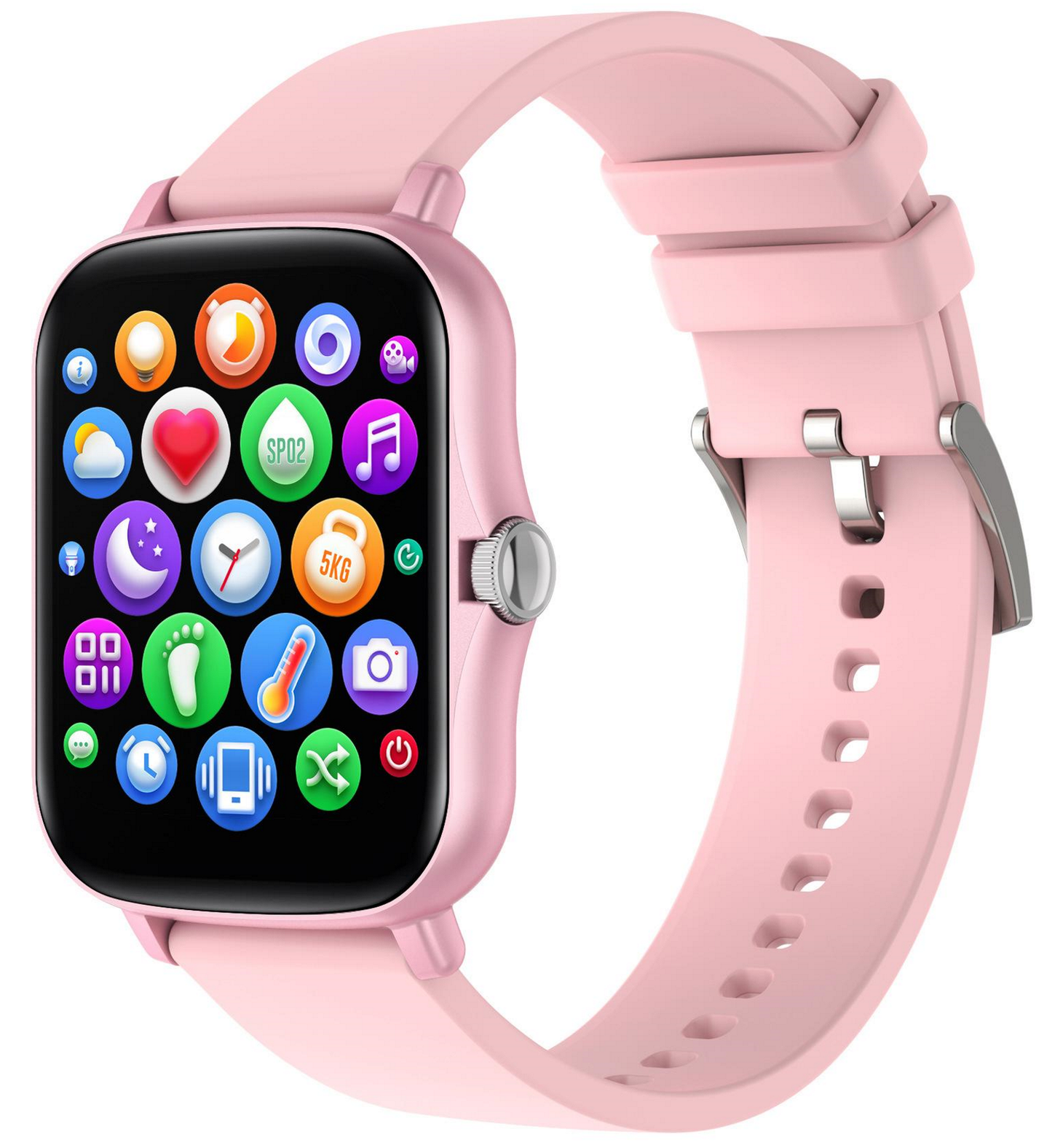 Ceas SmartWatch Y20 SquareStyle idealStore, Waterproof, Ecran Tactil HD, 1.7 inch, Compatibilitate Android/iOS, Bluetooth, Notificari Whatsapp/Facebook, Date Sincronizate, Mod Sport, Pedometru, Monitorizeaza Ritmul Cardiac