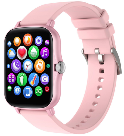 Ceas SmartWatch Y20 SquareStyle idealStore, Waterproof, Ecran Tactil HD, 1.7 inch, Compatibilitate Android/iOS, Bluetooth, Notificari Whatsapp/Facebook, Date Sincronizate, Mod Sport, Pedometru, Monitorizeaza Ritmul Cardiac