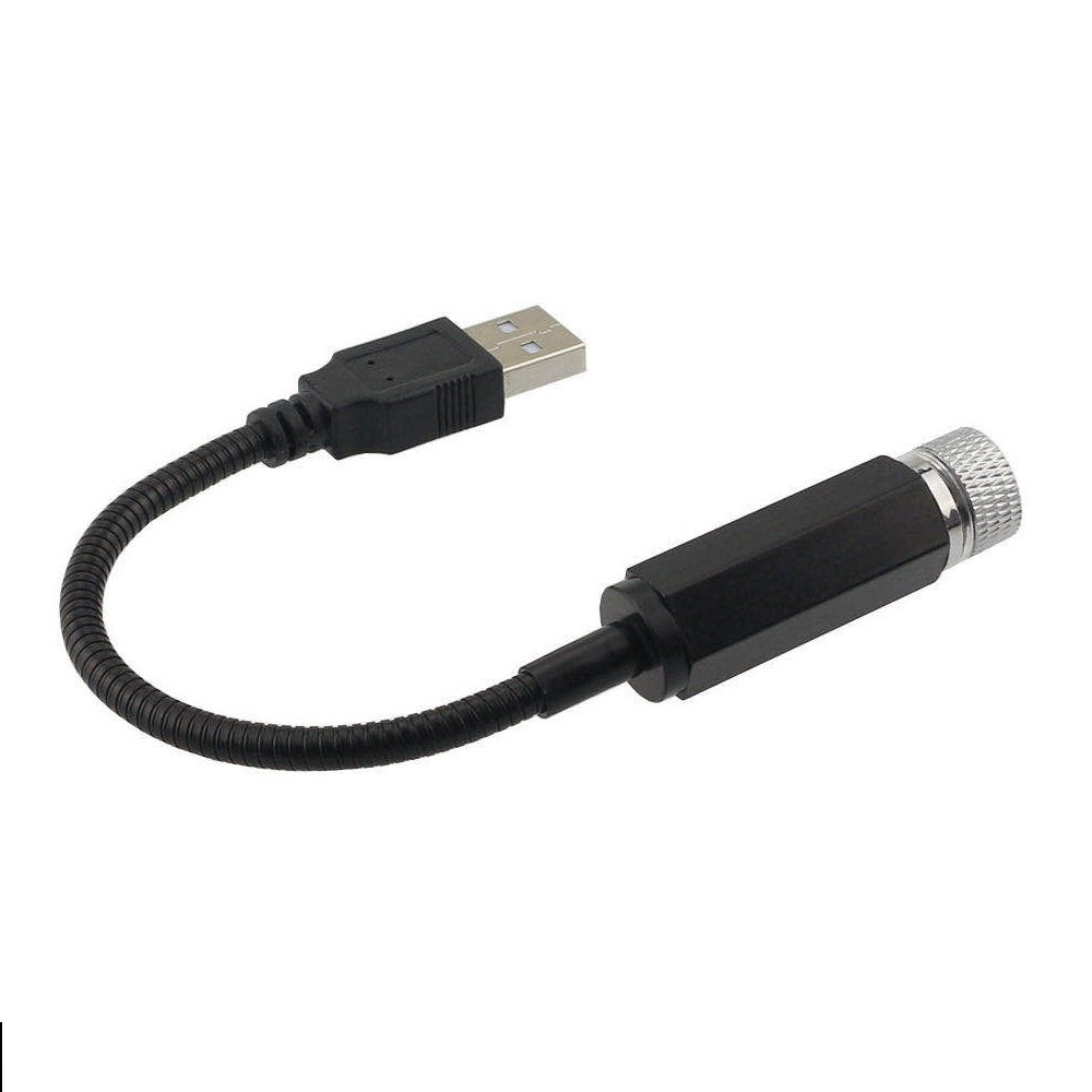 Lampa LED USB idealSTORE cu proiectie lumina rosie pe plafon auto