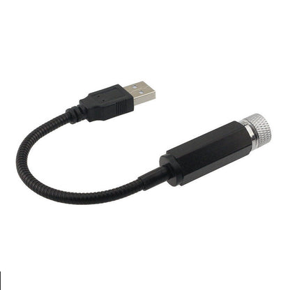 Lampa LED USB idealSTORE cu proiectie lumina rosie pe plafon auto