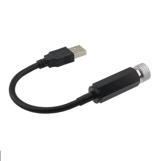 Lampa LED USB idealSTORE cu proiectie lumina rosie pe plafon auto