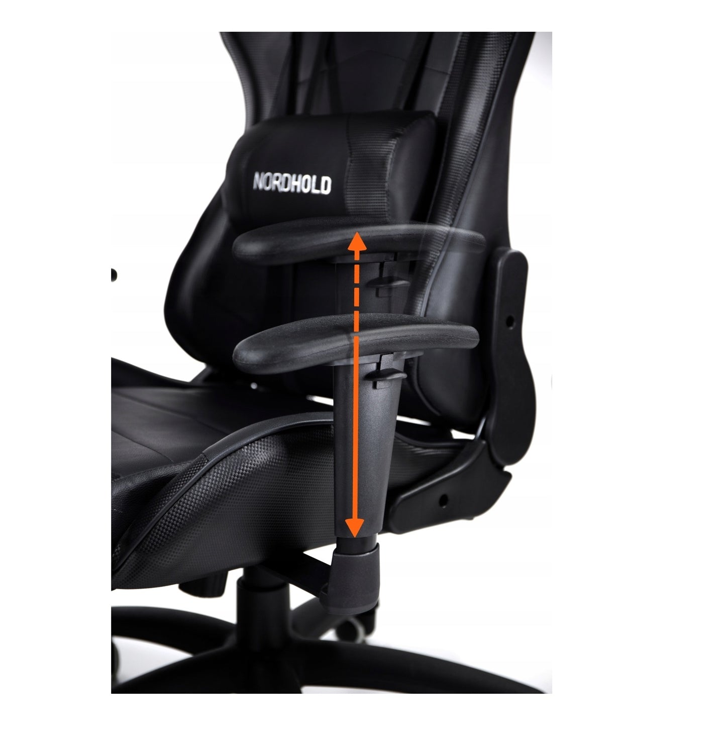 Scaun Gaming Reglabil cu mecanism TILT idealSTORE Racing eSPORT COLLECTION, Asigura pozitia si confortul corect al corpului, Echipat cu cotiere reglabile, perne confortabile, Posibilitatea modificarii unghiului spatarului pana la 180 , Negru