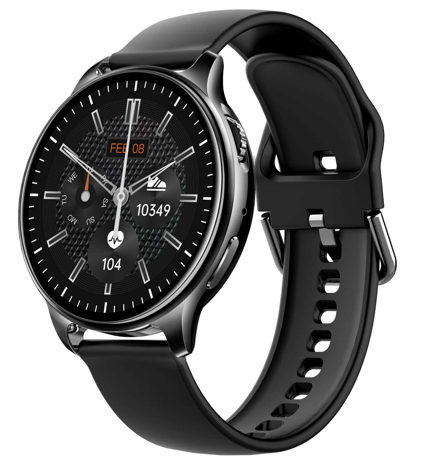 Smartwatch Yolo BLACK IdealStore Full HD, Ecran de 1,32 Inch cu rezolutie 360x360, Monitorizare tensiune arteriala si frecventa cardiaca, Rezistent la apa IP67, Preluare apeluri Bluetooth, Mod multi-sport, Sistem de operare Android sau IOS