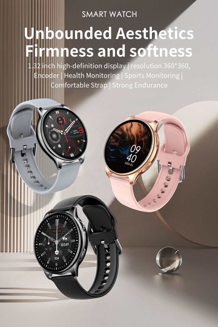 Smartwatch Yolo GOLD IdealStore Full HD, Ecran de 1,32 Inch cu rezolutie 360x360, Monitorizare tensiune arteriala si frecventa cardiaca, Rezistent la apa IP67, Preluare apeluri Bluetooth, Mod multi-sport, Sistem de operare Android sau IOS