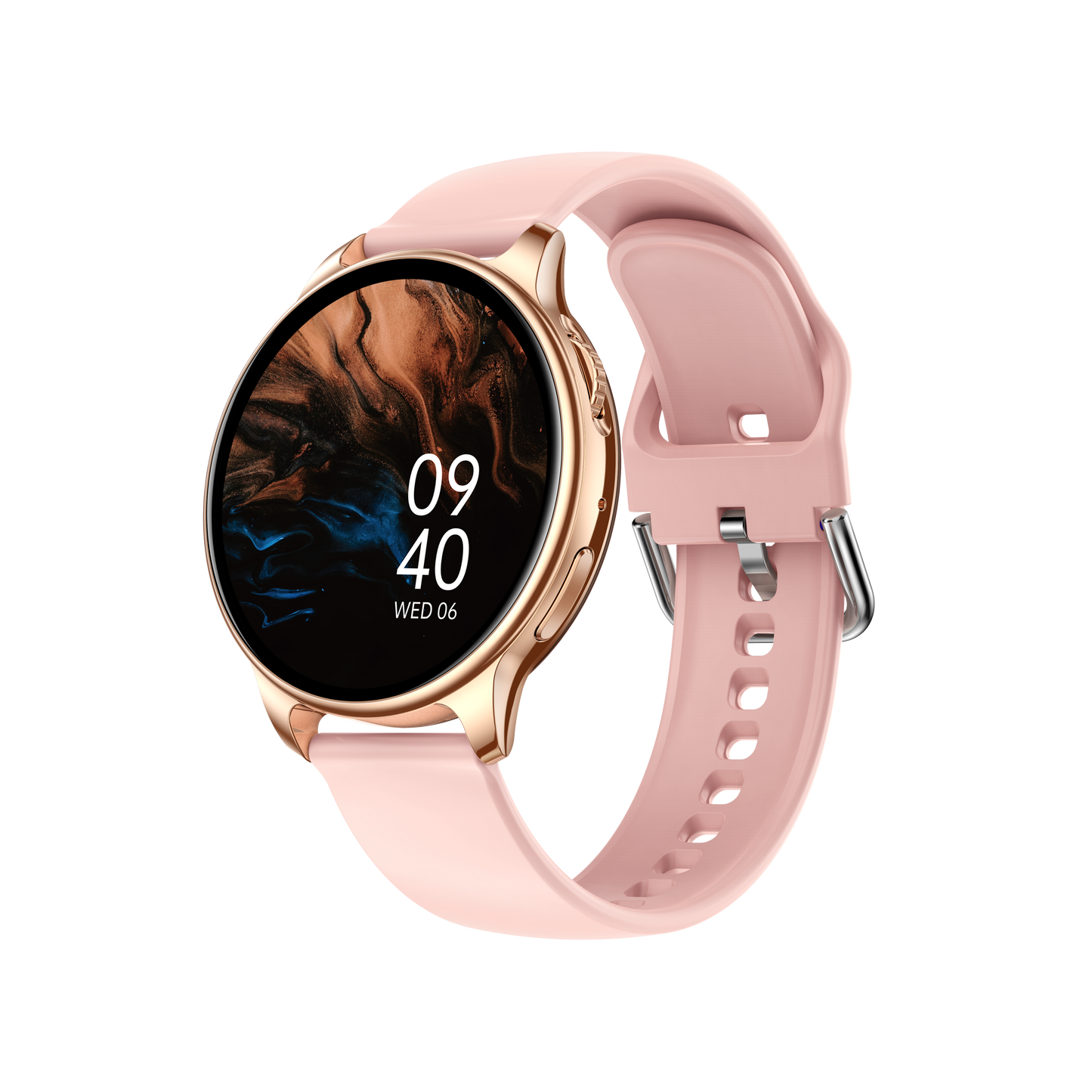 Smartwatch Yolo GOLD IdealStore Full HD, Ecran de 1,32 Inch cu rezolutie 360x360, Monitorizare tensiune arteriala si frecventa cardiaca, Rezistent la apa IP67, Preluare apeluri Bluetooth, Mod multi-sport, Sistem de operare Android sau IOS