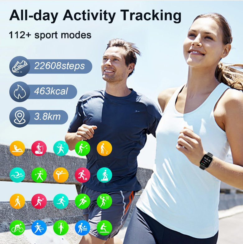 Ceas SmartWatch ZonStyleFit idealSTORE, Ecran Tactil 2,01, Android/IOS, Difuzor-Microfon, Control Muzica, Camera, Apeluri, Mesaje, Whatss, Facebook, Vreme, Fitness Traker, IP67, Ritm Cardiac, Tensiune Arteriala, SpO2, Monitorizare Somn, Sport