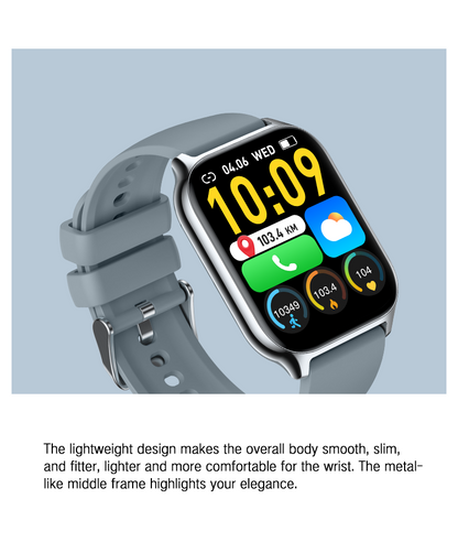 Ceas SmartWatch ZonStyleFit idealSTORE, Ecran Tactil 2,01, Android/IOS, Difuzor-Microfon, Control Muzica, Camera, Apeluri, Mesaje, Whatss, Facebook, Vreme, Fitness Traker, IP67, Ritm Cardiac, Tensiune Arteriala, SpO2, Monitorizare Somn, Sport