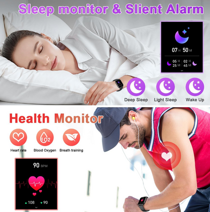 Ceas SmartWatch ZonStyleFit idealSTORE, Ecran Tactil 2,01, Android/IOS, Difuzor-Microfon, Control Muzica, Camera, Apeluri, Mesaje, Whatss, Facebook, Vreme, Fitness Traker, IP67, Ritm Cardiac, Tensiune Arteriala, SpO2, Monitorizare Somn, Sport