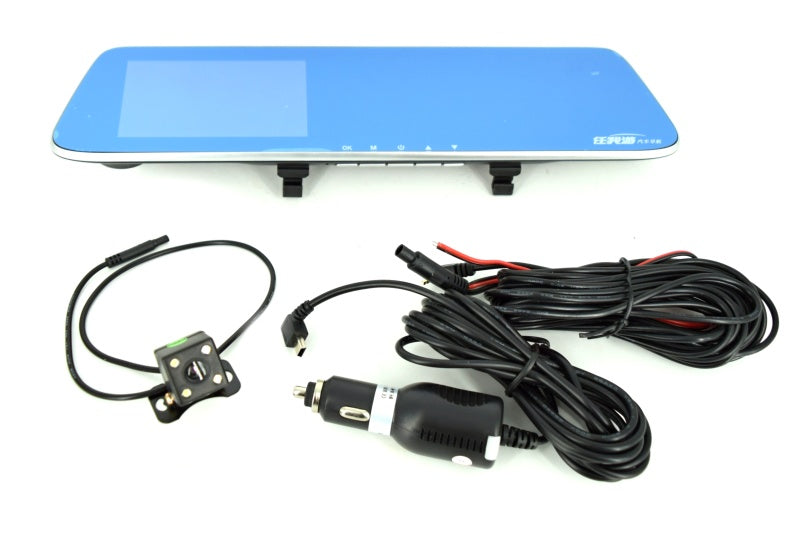 Oglinda monitor cu camera dubla