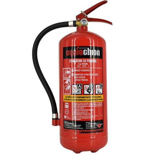 Stingator auto reincarcabil 6KG, Suport de prindere, Manometru,Valabil pana in 2022