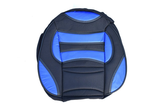 Huse auto fractionate culoarea:Negru + Albastru universale, 11 piese