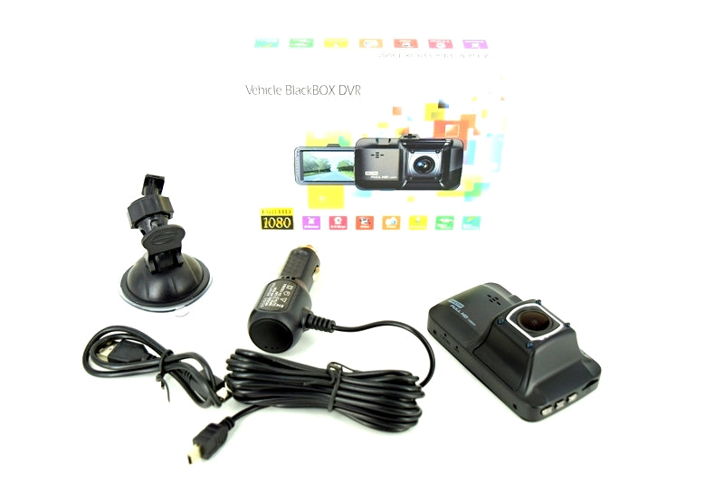 Camera video auto DVR Full HD, cu ventuza parbriz, Motion Detection, Ecran rotativ, Led infrarosu