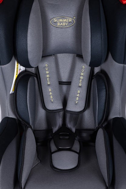 Scaun auto Profesional BABY JOLIE PORTO IDL GRAY COLLECTION, 0-25 Kg, Dimensiuni 74 x 38 x 45 cm, Echipat cu centura de siguranta cu prindere in 5 puncte, SPS- sistem de protectie la impact lateral, 3 pozitii de inclinare a scaunului, Culoare-Gri