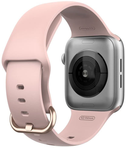 Ceas Smartwatch si Bratara Fitness Fashion Ideal 5.0, Monitorizare ritm cardiac si tensiune arteriala, Afisaj multiplu, Notificari apeluri/mesaje, Music Play Control, Silicon Roz