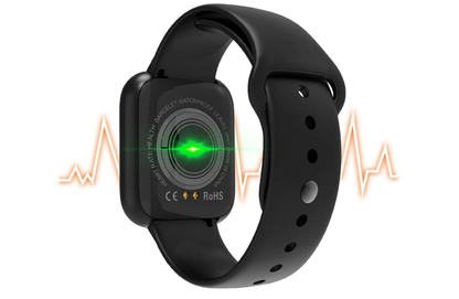 Ceas Smartwatch si Bratara Fitness Fit Fashion I5, Alegere multipla a afisajului, Monitorizare ritm cardiac si tensiune arteriala, Notificari apeluri/mesaje, Asistenta Bluetooth, Music Play Control, Silicon Neagra
