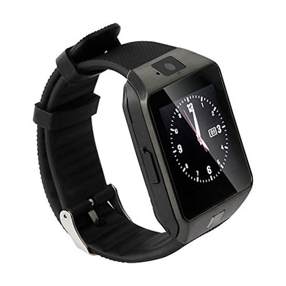 Smartwatch Metalic cu Telefon-micro sim IdealZen 9, Slot Card Micro-SD, Conectivitate Bluetooth 4.0, Display cu Touchscreen, Notificari WhatsApp, Apeluri, Mesaje, Camera 1,3 MPX, Monitorizare Somn, Sedentarism, Anti-pierdere, Facebook, Culoare Negru