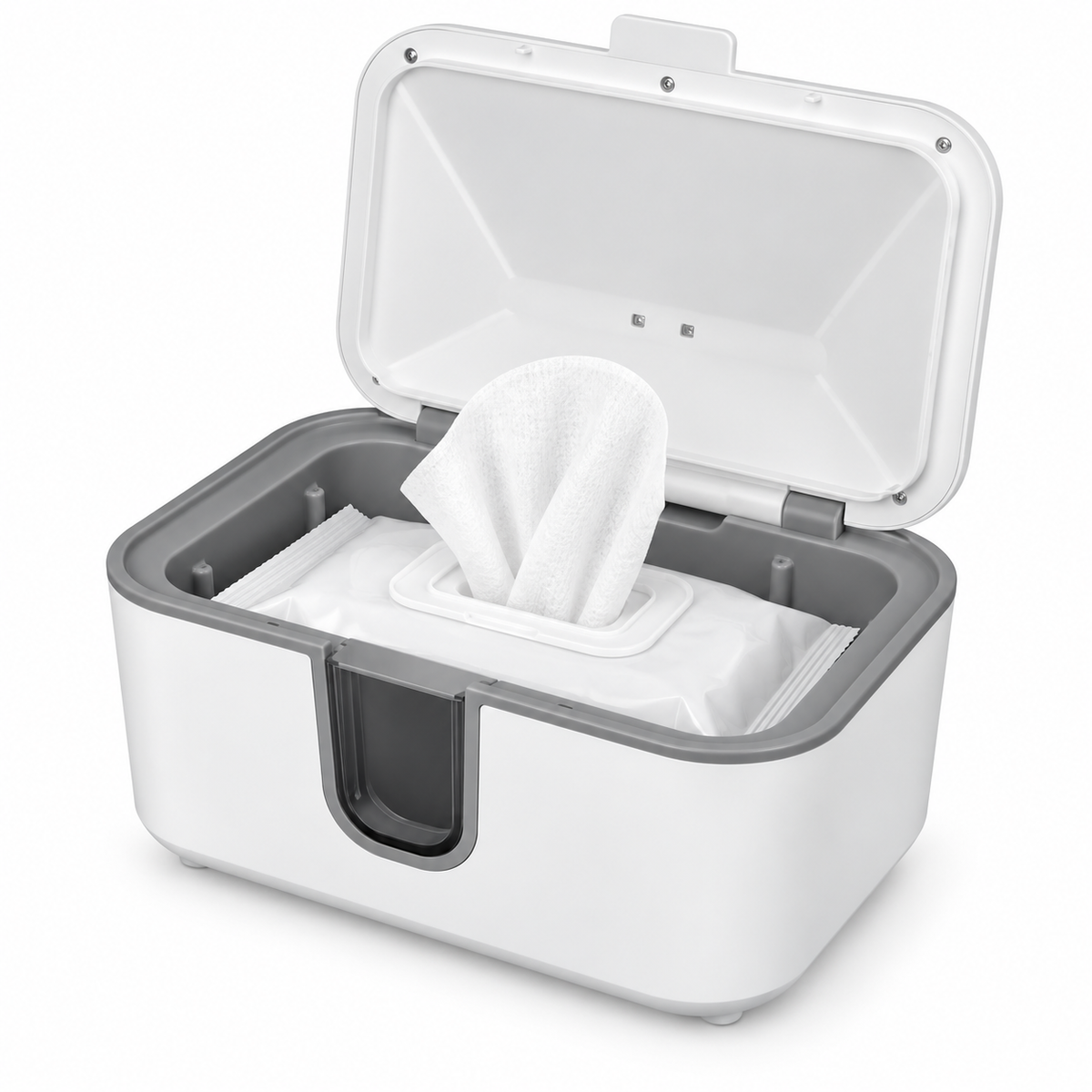 Incalzitor servetele umede idealSTORE pentru bebelusi, 3 niveluri temperatura, capacitate 80 servetele, panou tactil