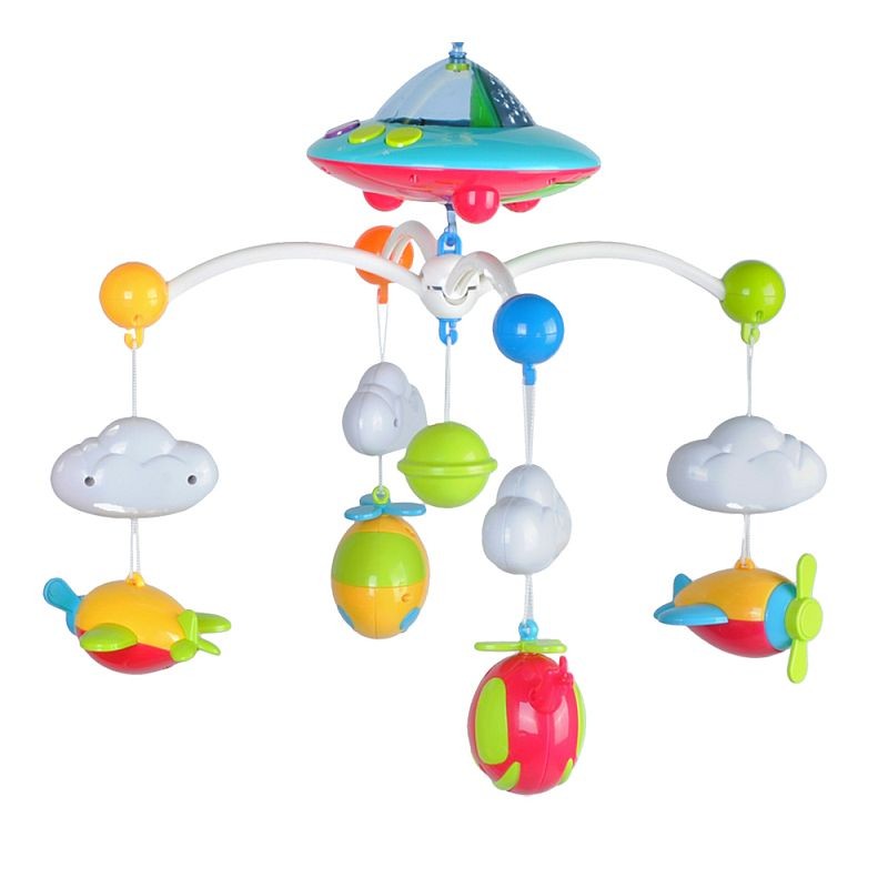 Carusel patut copii, MT Malatec, muzical, proiector luna si stele, telecomanda