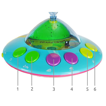 Carusel patut copii, MT Malatec, muzical, proiector luna si stele, telecomanda